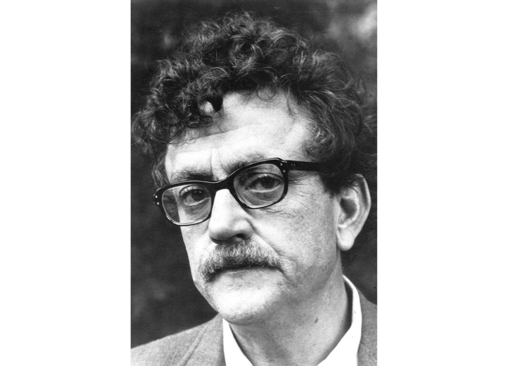 A photo of Kurt Vonnegut.