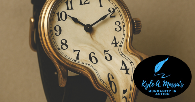 An image of a watch that's melting, Dali style.
